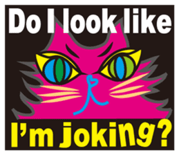 SHOCKING PINKiee the Cat <English Ver.2> sticker #5576723