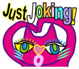 SHOCKING PINKiee the Cat <English Ver.2> sticker #5576724
