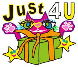 SHOCKING PINKiee the Cat <English Ver.2> sticker #5576727