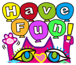 SHOCKING PINKiee the Cat <English Ver.2> sticker #5576728