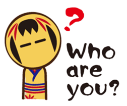 Kokeshi de Sticker English version sticker #5577498