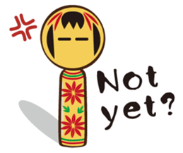 Kokeshi de Sticker English version sticker #5577500