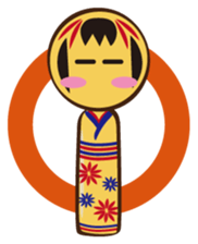 Kokeshi de Sticker English version sticker #5577502
