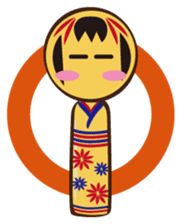 Kokeshi de Sticker English version sticker #5577502