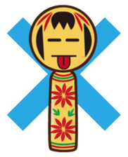 Kokeshi de Sticker English version sticker #5577503