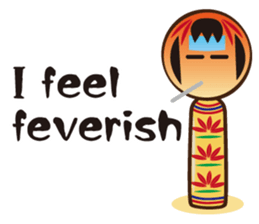 Kokeshi de Sticker English version sticker #5577505