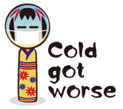 Kokeshi de Sticker English version sticker #5577506