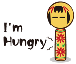 Kokeshi de Sticker English version sticker #5577509