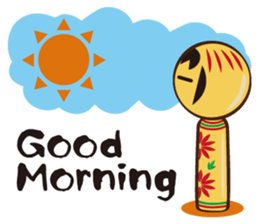 Kokeshi de Sticker English version sticker #5577512