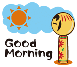 Kokeshi de Sticker English version sticker #5577512