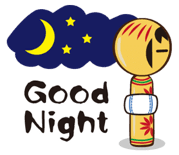 Kokeshi de Sticker English version sticker #5577513