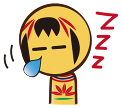 Kokeshi de Sticker English version sticker #5577514