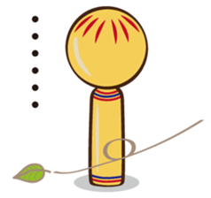 Kokeshi de Sticker English version sticker #5577515