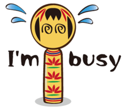 Kokeshi de Sticker English version sticker #5577516