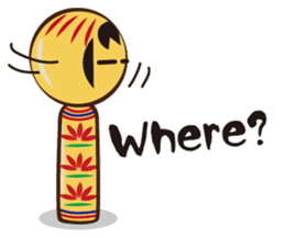 Kokeshi de Sticker English version sticker #5577518