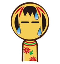 Kokeshi de Sticker English version sticker #5577519