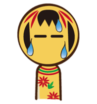Kokeshi de Sticker English version sticker #5577519
