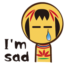 Kokeshi de Sticker English version sticker #5577520