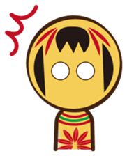 Kokeshi de Sticker English version sticker #5577528