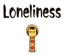 Kokeshi de Sticker English version sticker #5577530