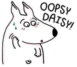 Arron the Bull Terrier (II) sticker #5577572