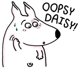 Arron the Bull Terrier (II) sticker #5577572