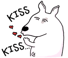 Arron the Bull Terrier (II) sticker #5577575