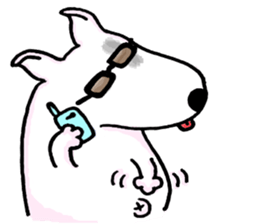 Arron the Bull Terrier (II) sticker #5577576
