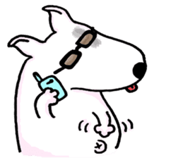 Arron the Bull Terrier (II) sticker #5577576