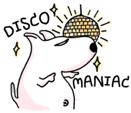 Arron the Bull Terrier (II) sticker #5577578