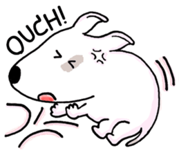 Arron the Bull Terrier (II) sticker #5577580