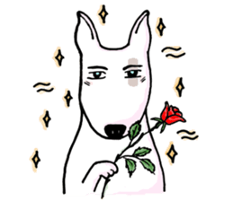 Arron the Bull Terrier (II) sticker #5577581