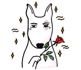 Arron the Bull Terrier (II) sticker #5577581