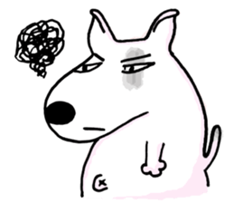 Arron the Bull Terrier (II) sticker #5577582