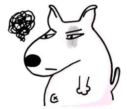 Arron the Bull Terrier (II) sticker #5577582