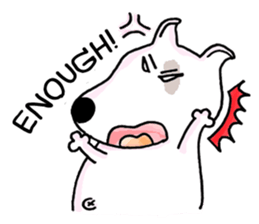 Arron the Bull Terrier (II) sticker #5577583