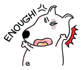 Arron the Bull Terrier (II) sticker #5577583