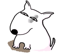 Arron the Bull Terrier (II) sticker #5577589
