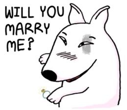 Arron the Bull Terrier (II) sticker #5577590