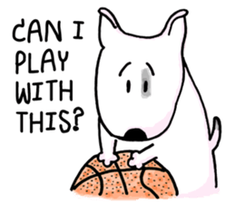 Arron the Bull Terrier (II) sticker #5577591