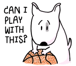 Arron the Bull Terrier (II) sticker #5577591