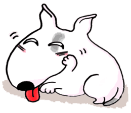 Arron the Bull Terrier (II) sticker #5577592
