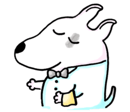 Arron the Bull Terrier (II) sticker #5577593
