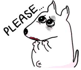 Arron the Bull Terrier (II) sticker #5577594