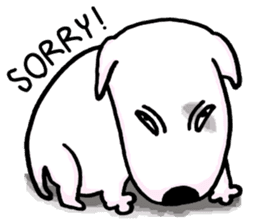 Arron the Bull Terrier (II) sticker #5577596