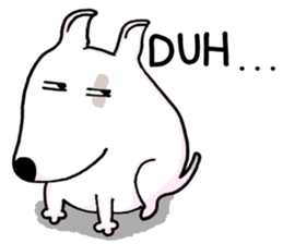 Arron the Bull Terrier (II) sticker #5577603