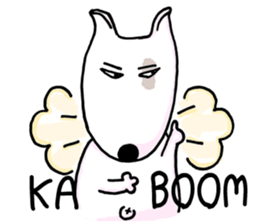 Arron the Bull Terrier (II) sticker #5577604