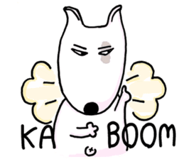 Arron the Bull Terrier (II) sticker #5577604