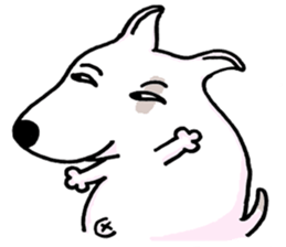 Arron the Bull Terrier (II) sticker #5577606