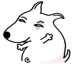 Arron the Bull Terrier (II) sticker #5577606